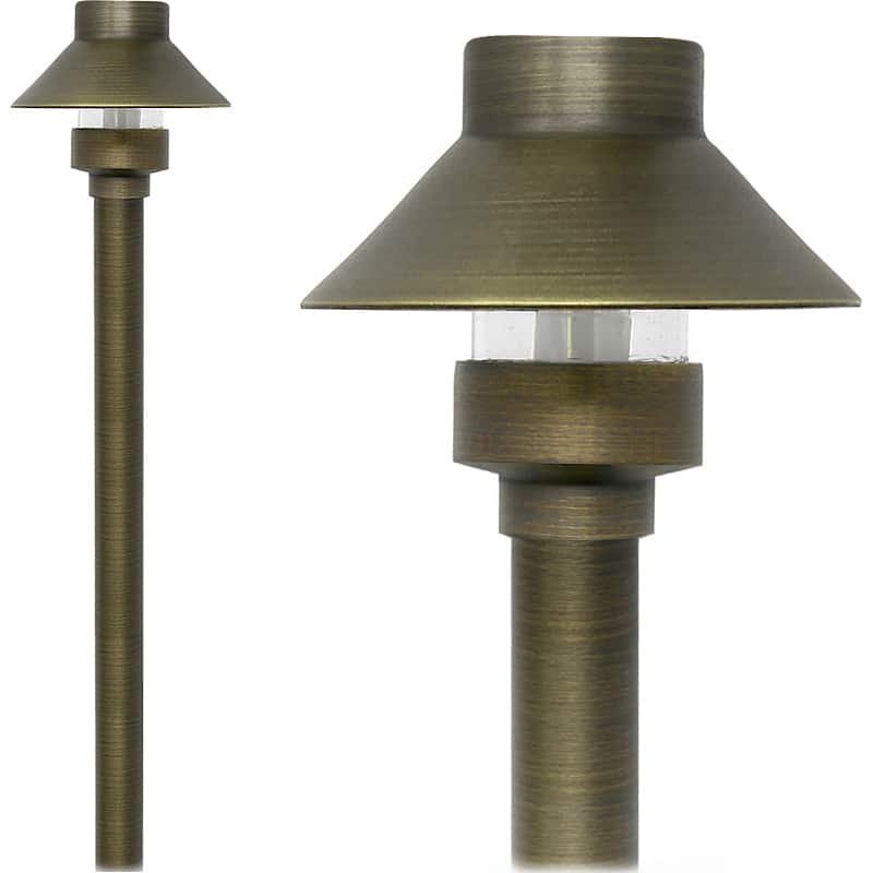 What are the best locations for installing Kirkwood Mini Brass Path Lights?