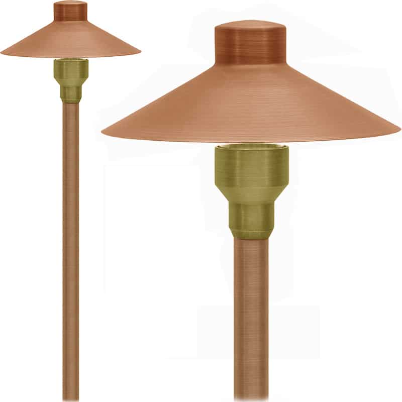 What type of mounting is included for the 12V path light for dirt installation?