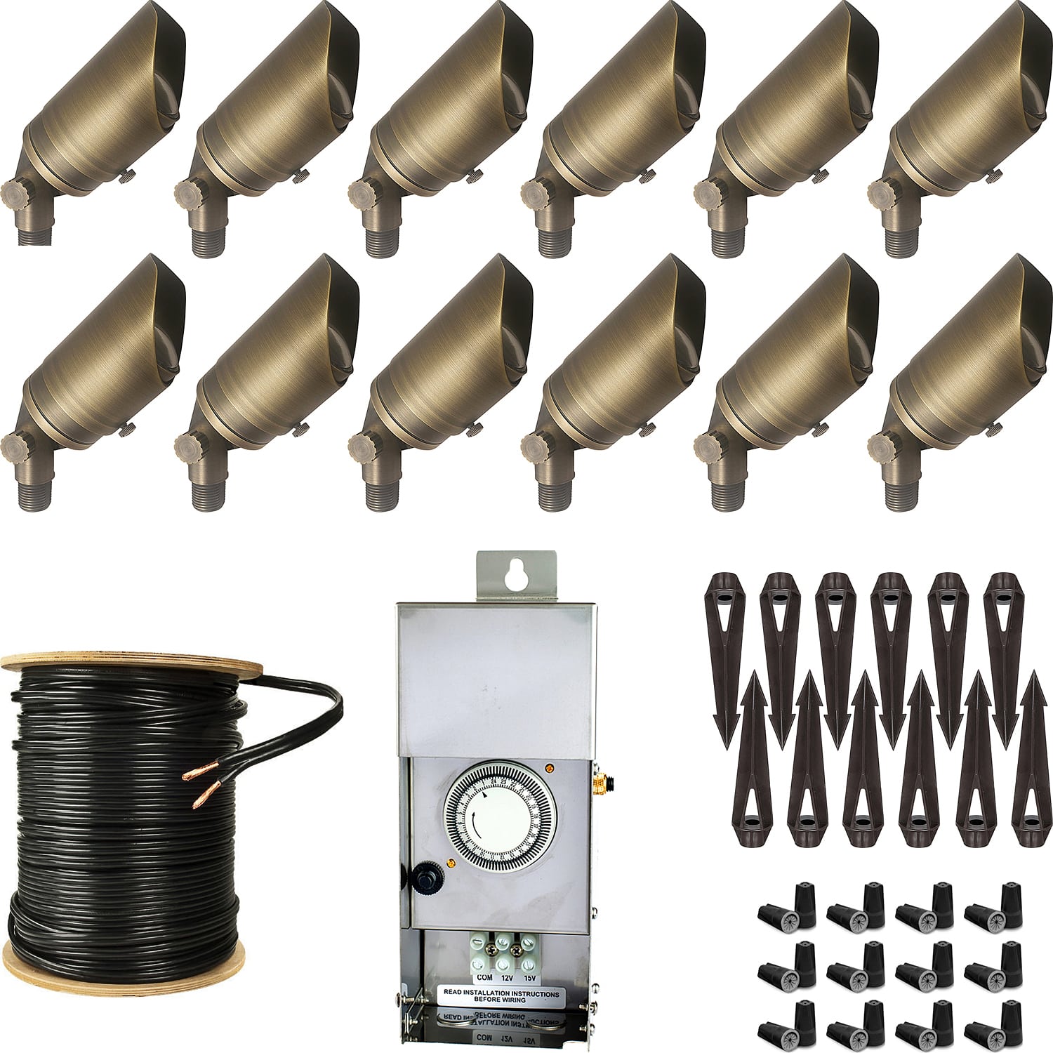 Big Boss Cast Brass 12-Light Spotlight Kit Questions & Answers