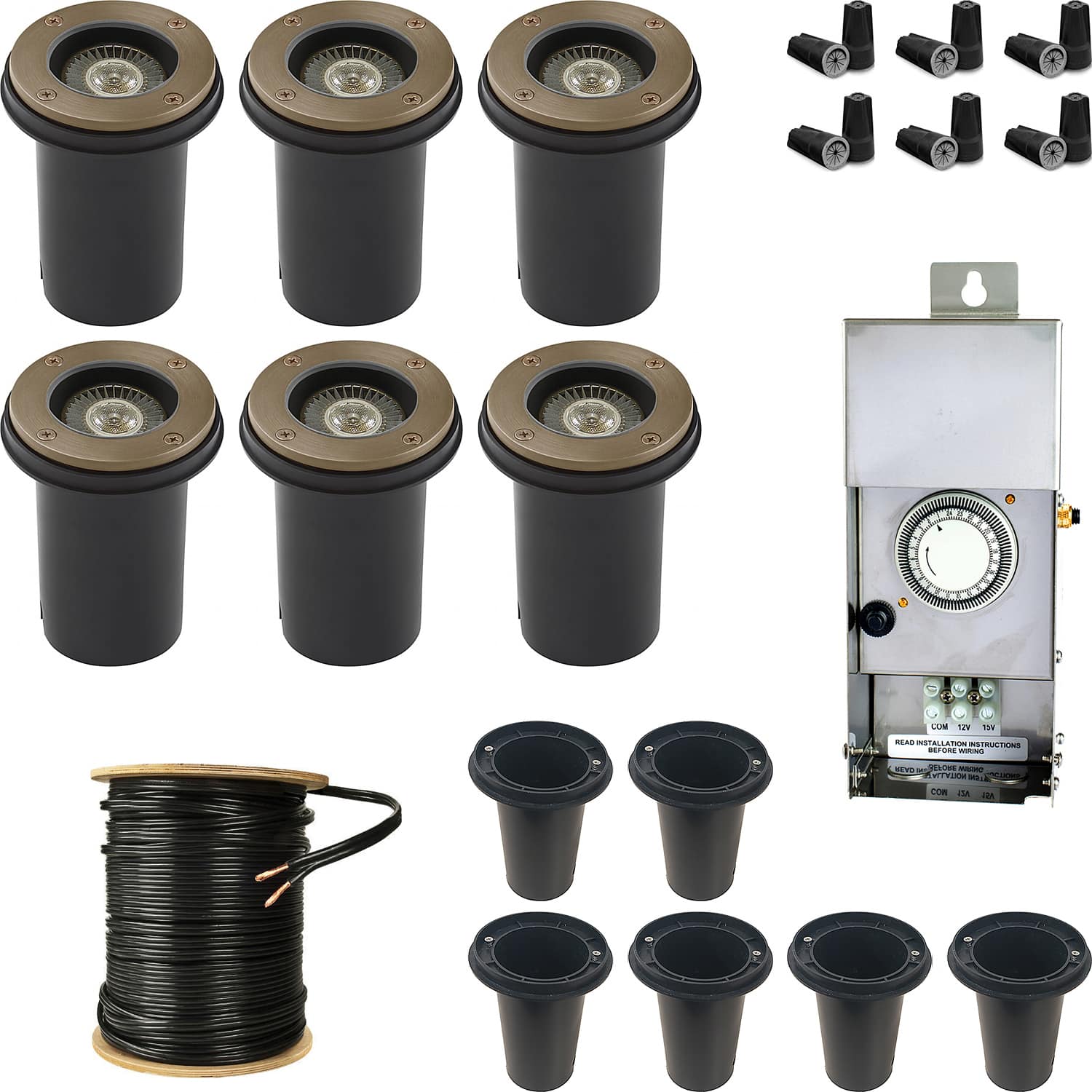 What is the diameter of each light?