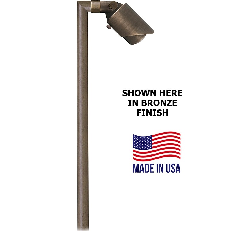 How is the light mounted on a surface?