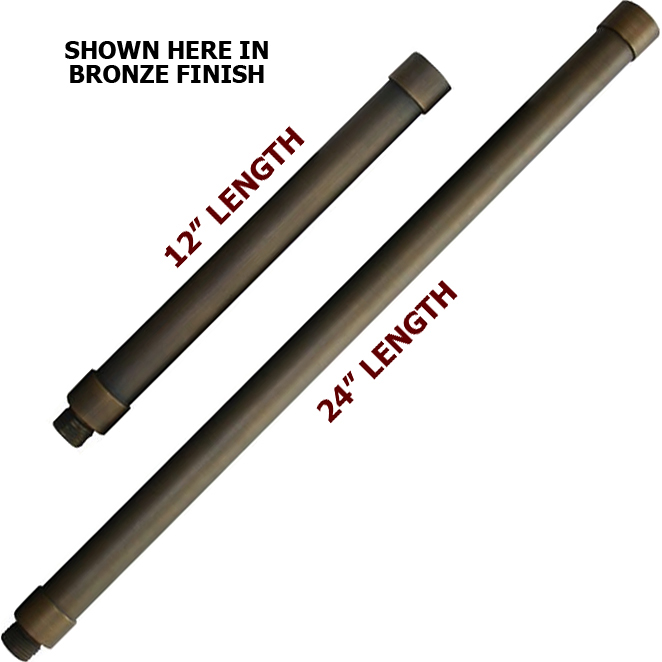 Cast Brass 12" or 24" Extension Rods for Landscape Lighting Questions & Answers