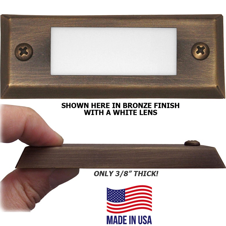 How long is the standard wire lead for the step light?