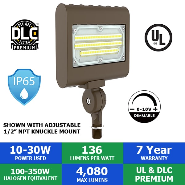 30 Watt Max NexGen LFS Sleek LED Flood Light Questions & Answers