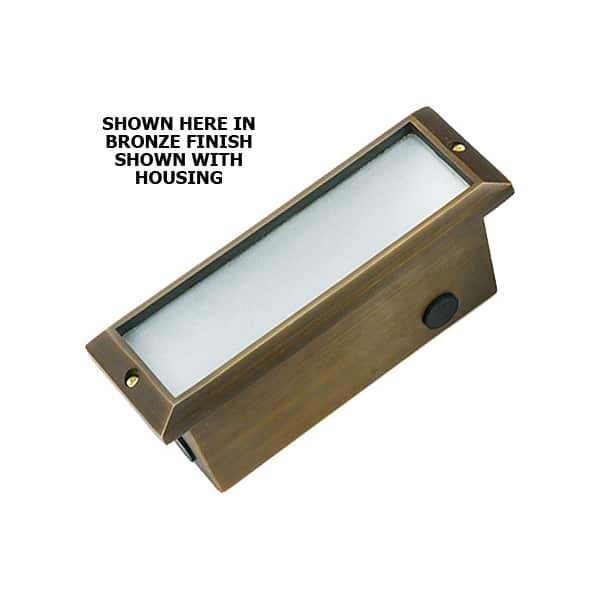 What are the overall dimensions of the light housing with cover?