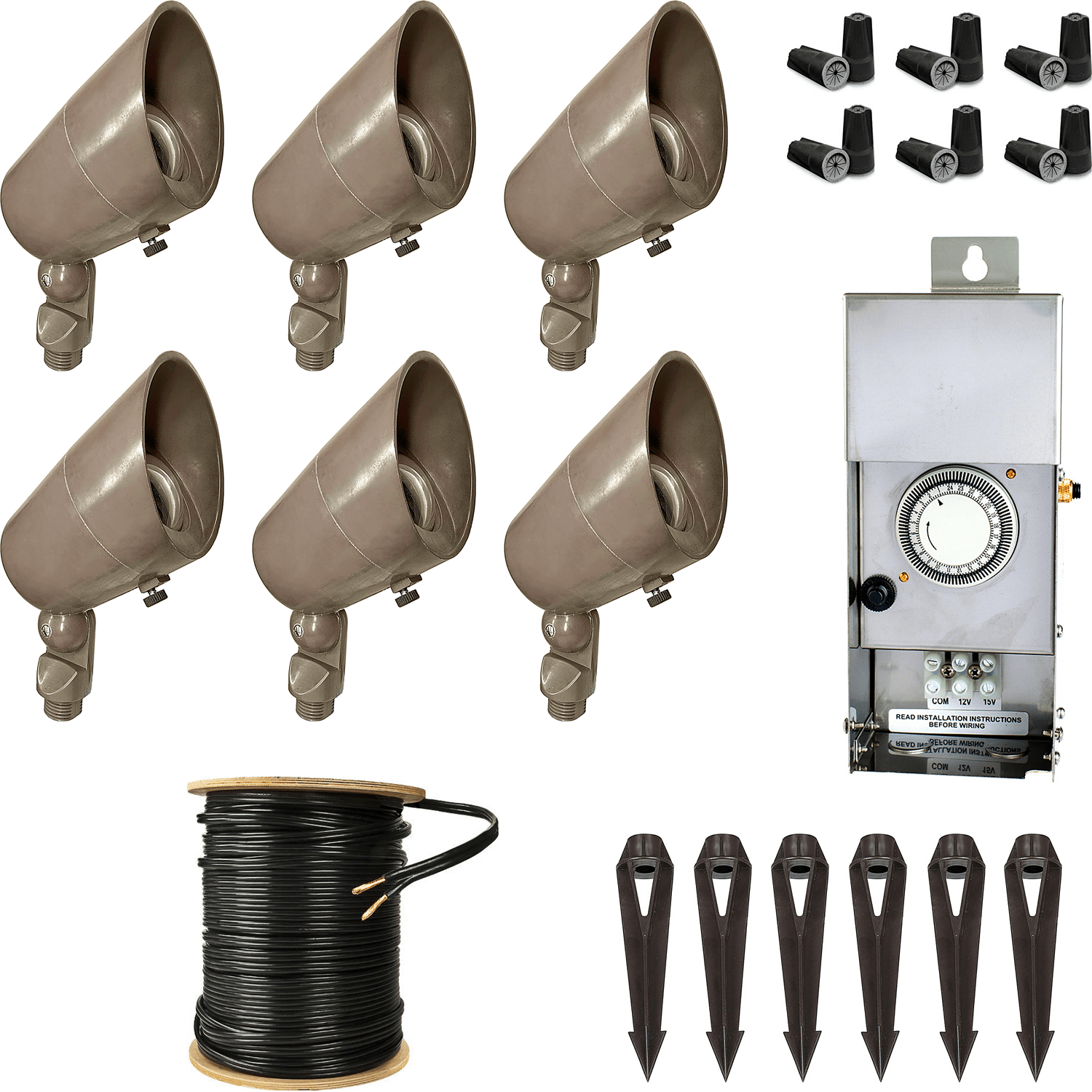 Shorty Composite 6-Light Spotlight Kit Questions & Answers