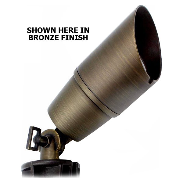 What type of lens does the spotlight feature?