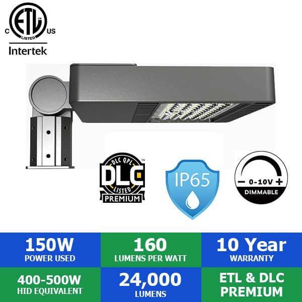 What is the rated life of the LED light?