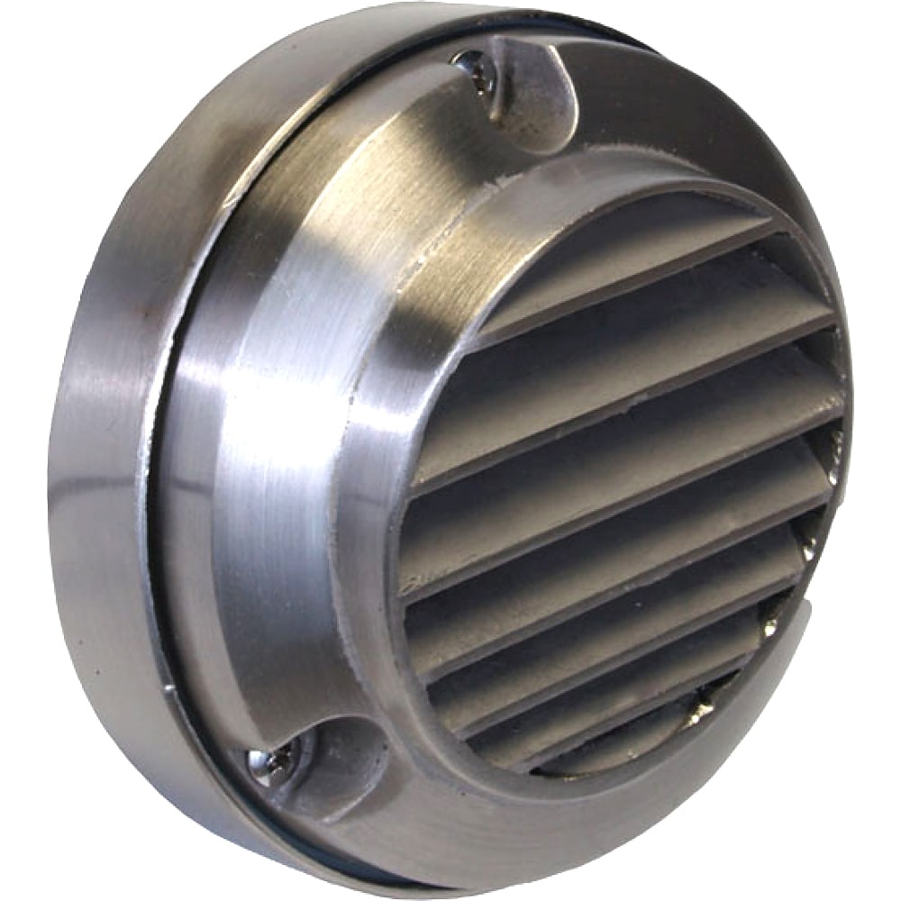 What powers the Louvered Stainless Steel Deck Light?
