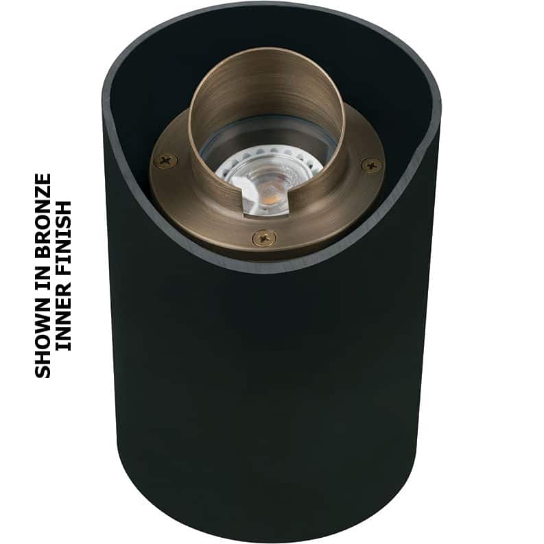 How does the light fixture offer adjustability?