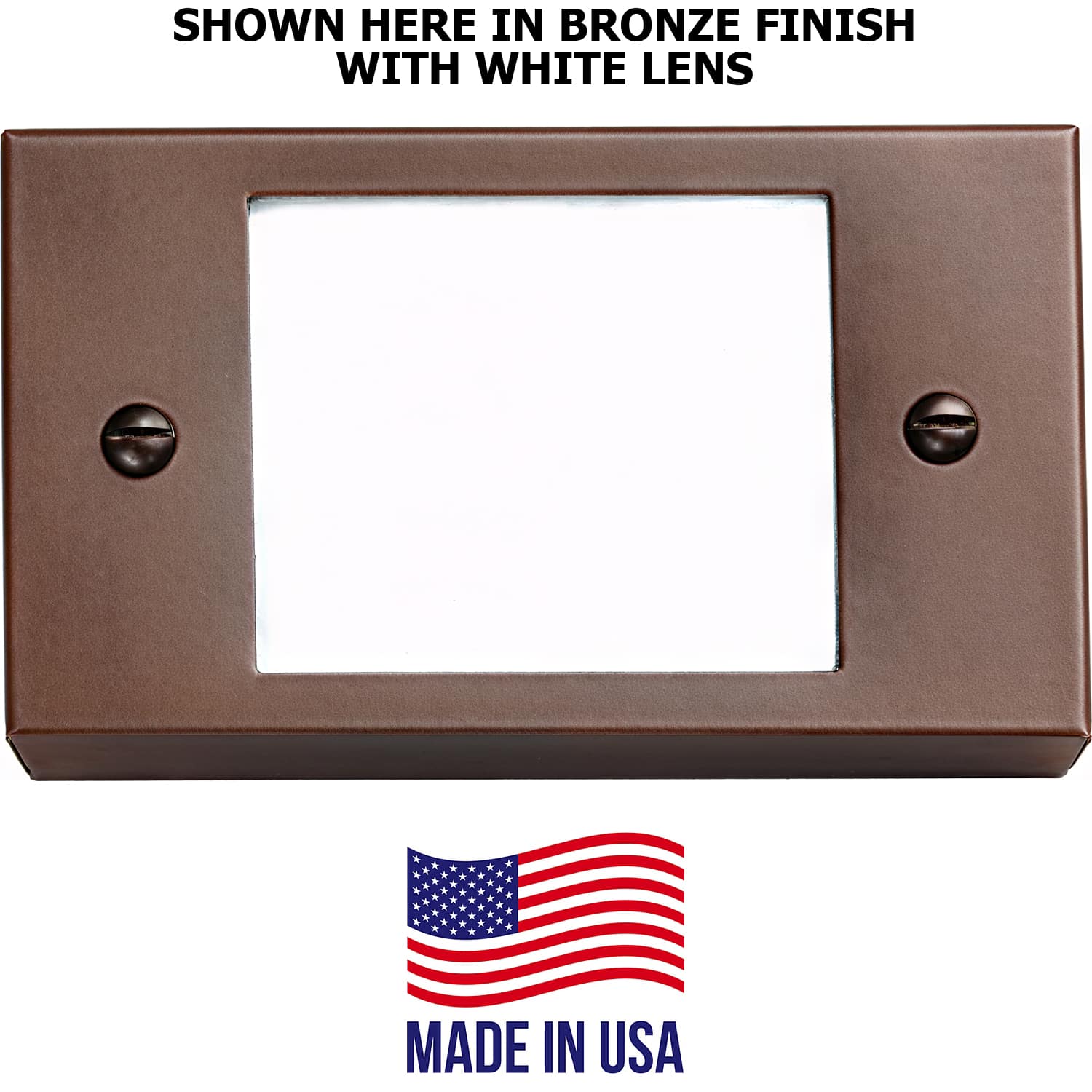 What color lens options are available for the step light?