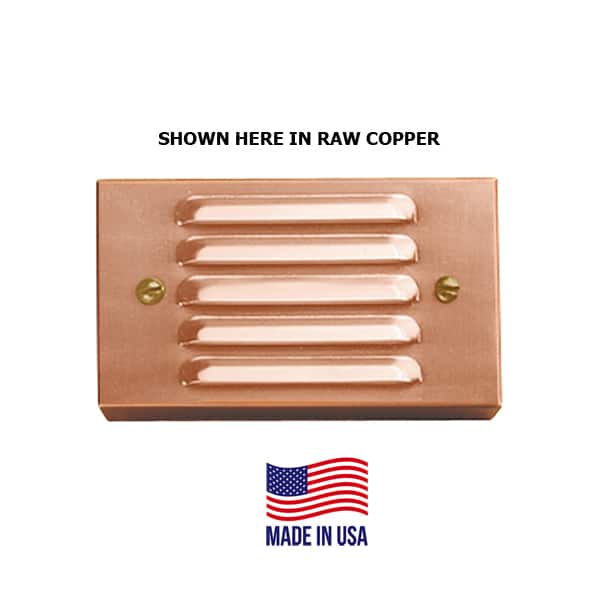 What is the finish of the copper step light?