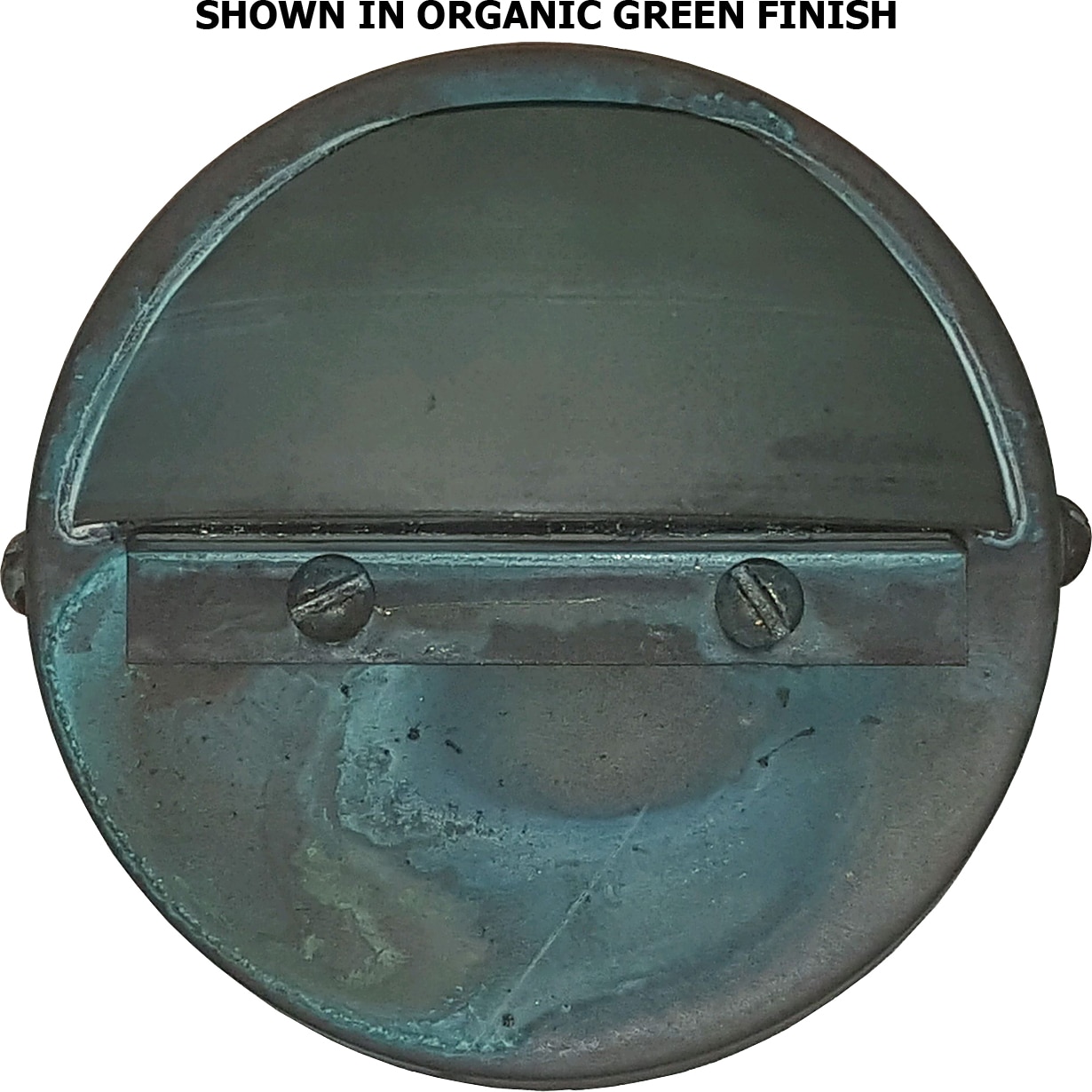 What finish options are available for the brass material?