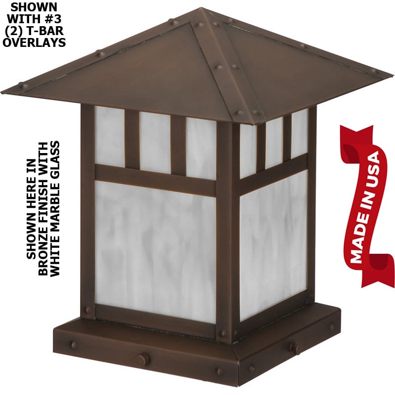 What LED voltage and light output options are available for the column light?