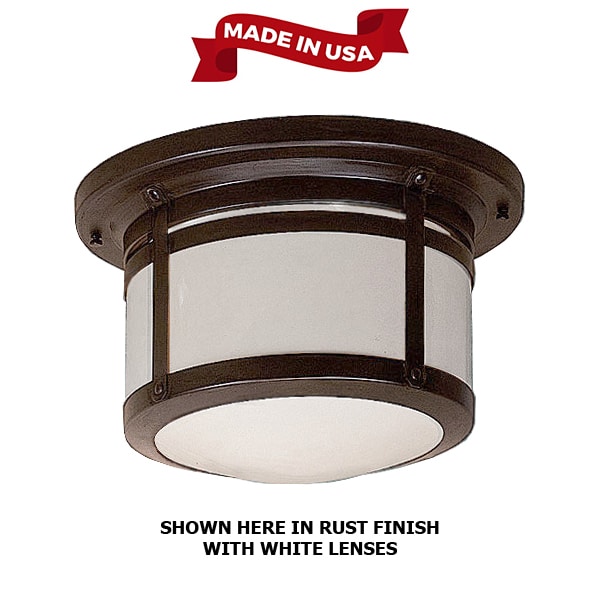 Curious has to the composition of the San Lorenzo LED Outdoor Ceiling Light (12″)
