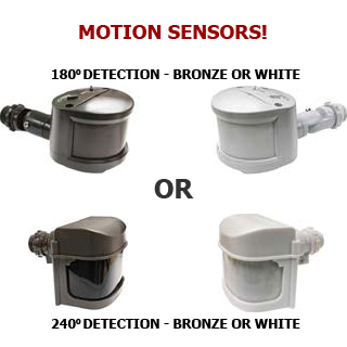 180° or 240° Motion Sensors for Outdoor Lighting Questions & Answers