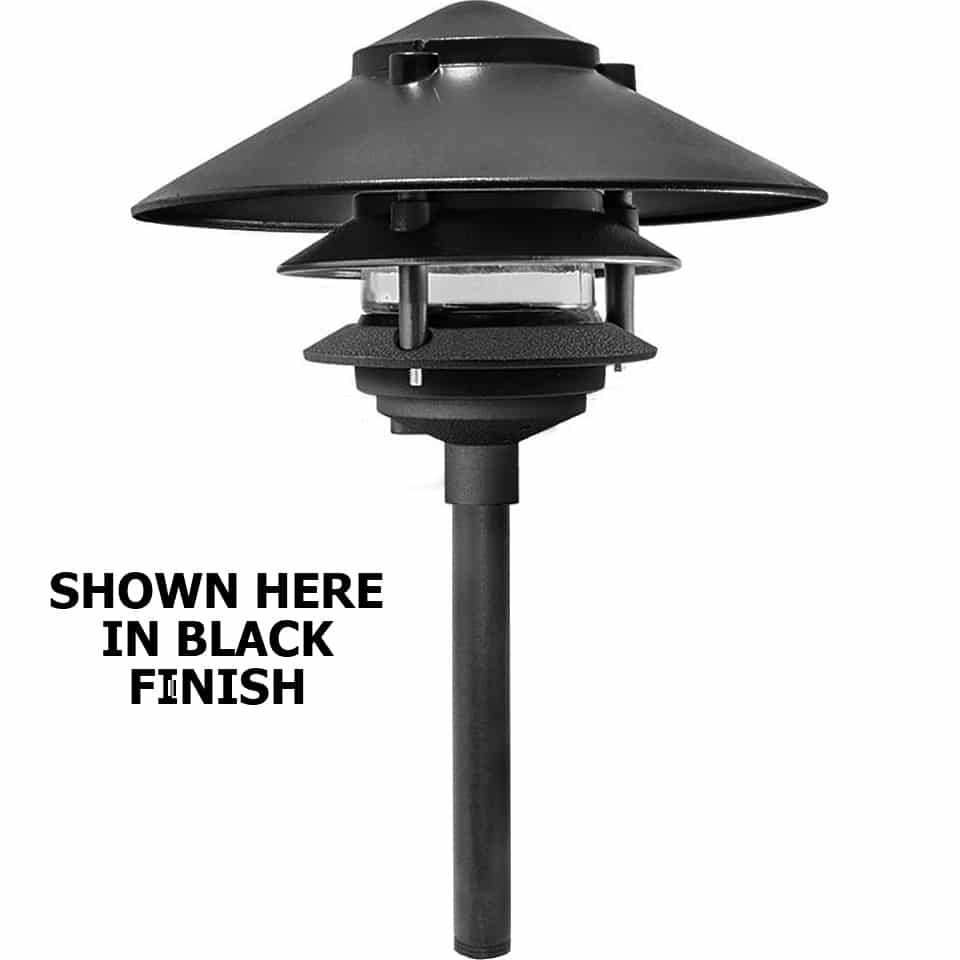 What are the standard color options available for the path light?