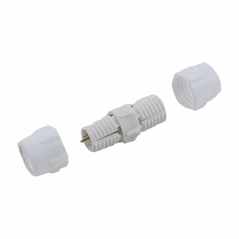 What is the material of the splice connector?
