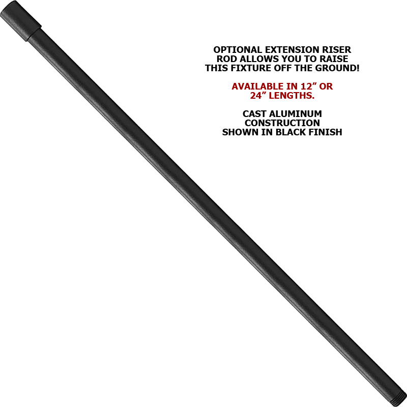 What material is the extension rod made of?