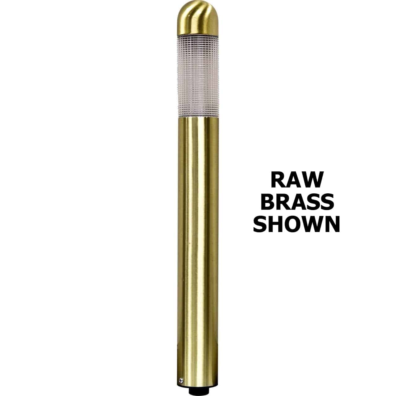 What type of mounting is included for the 12V path light when installed in dirt?