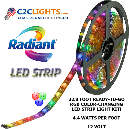 What additional upgrades are available for the LED strip light kit?
