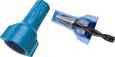 What wire sizes are compatible with the wire nuts?