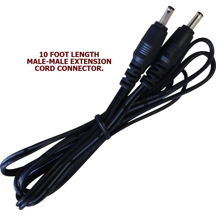 10 Foot Male to Male Extension Jumper for our 12V or 24V Sleek Linkable Undercabinet Light Bars Questions & Answers