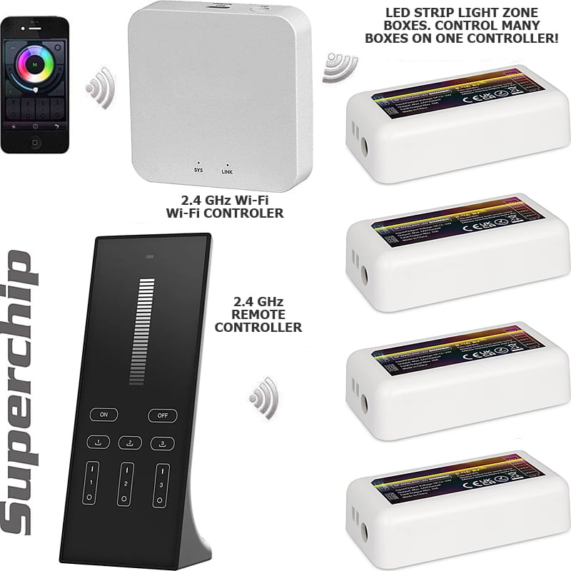 Remote / Wi-Fi Single Color Dimmer, 1 to 12 Zones! Questions & Answers