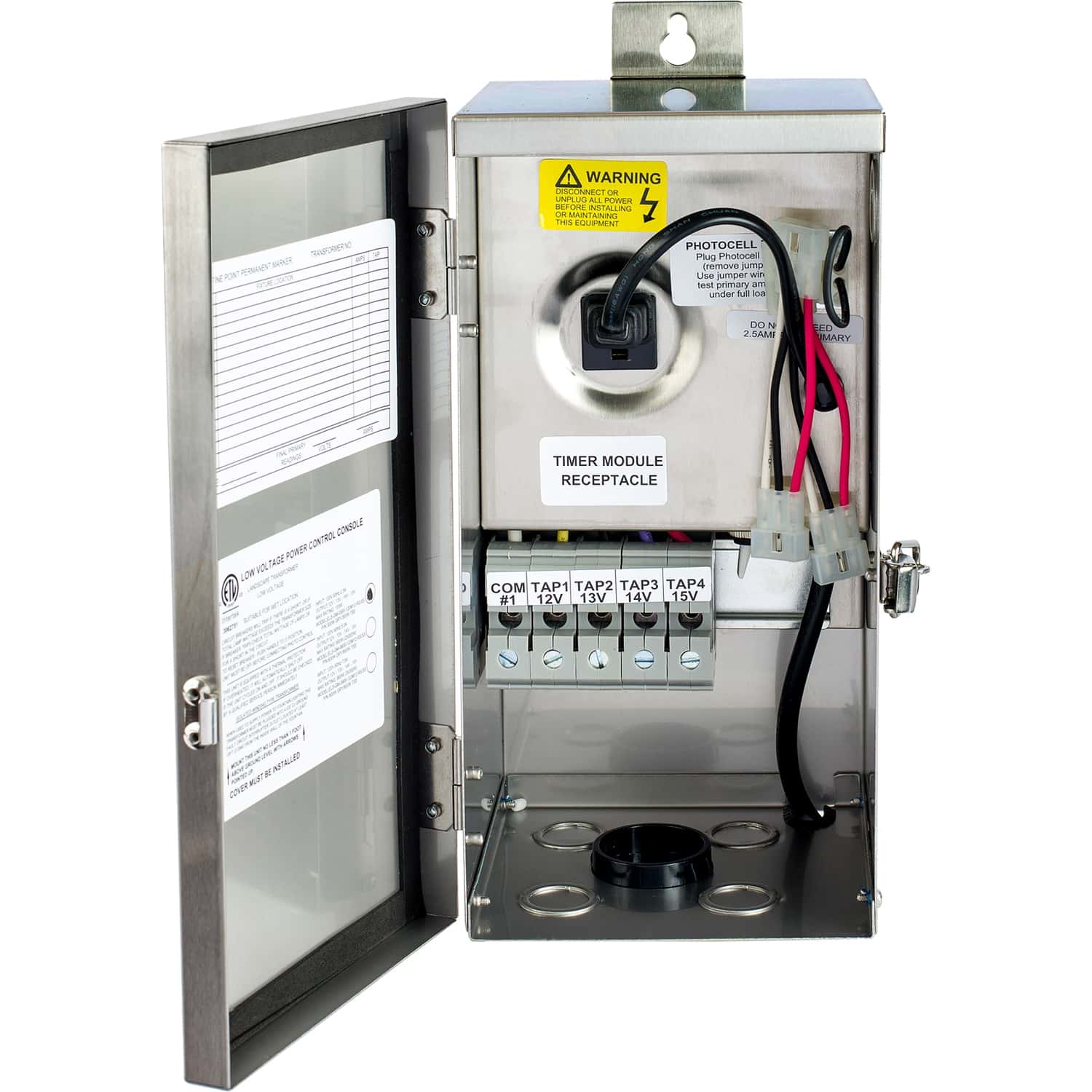 Can the photocell and analog timer work together? Photocell lights on, timer lights off?