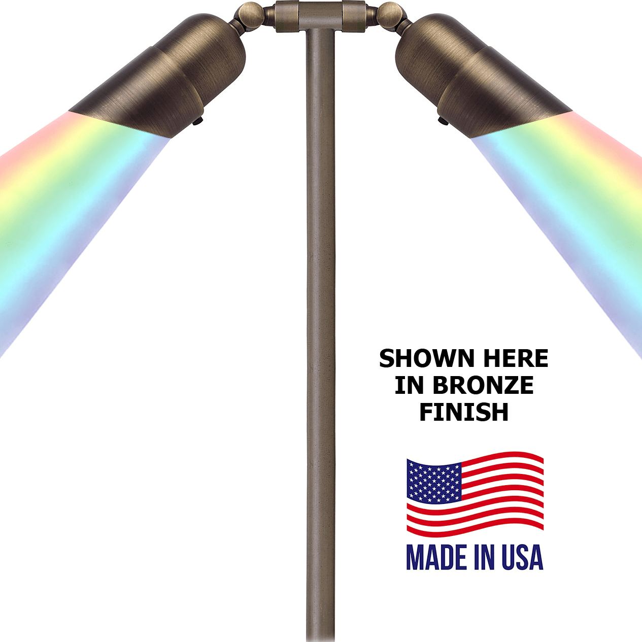 Patriot Brass 2-Head RGBW Adj. Path Light Questions & Answers