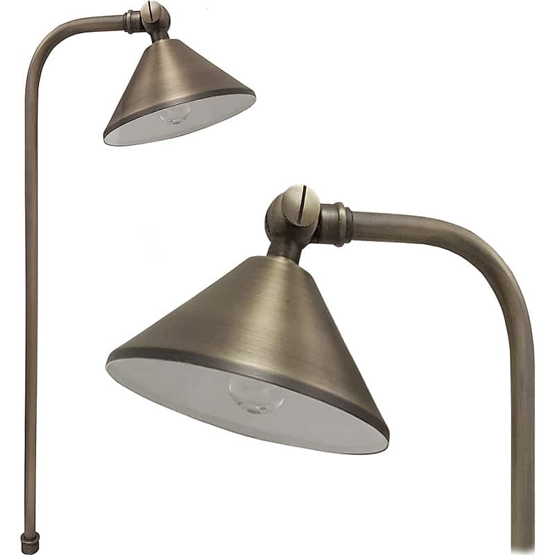 What material is the path light made from?