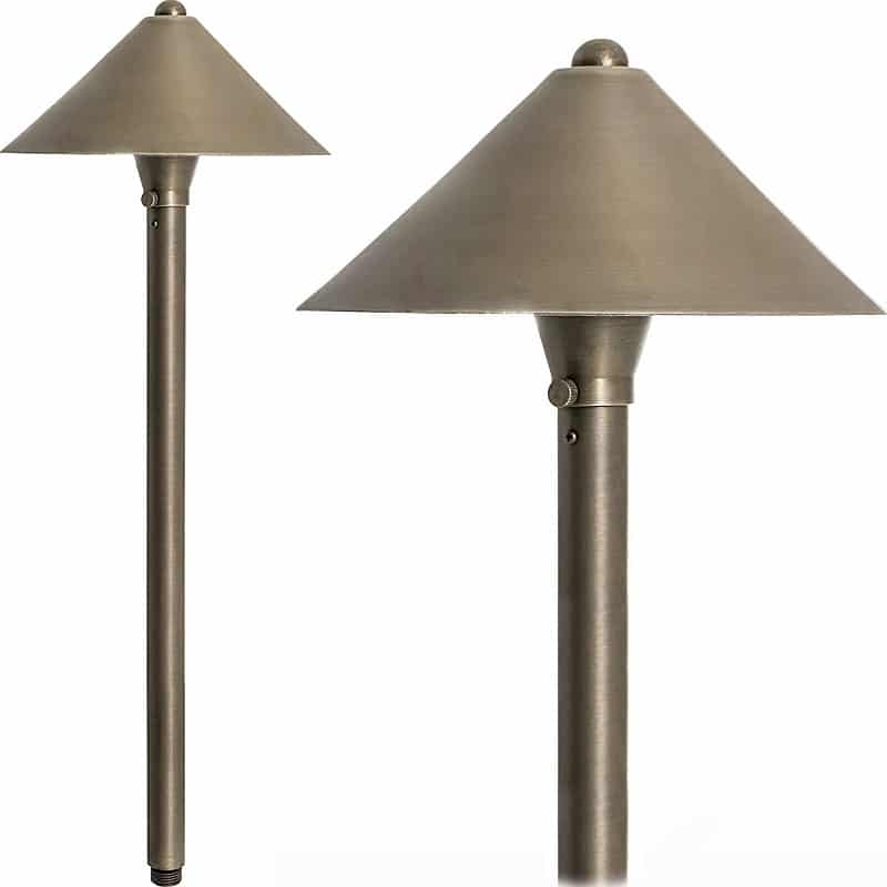 What is the standard wire lead length for the path light?