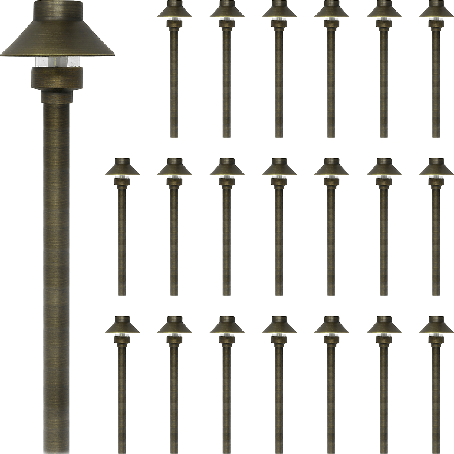 What is the height of each light?