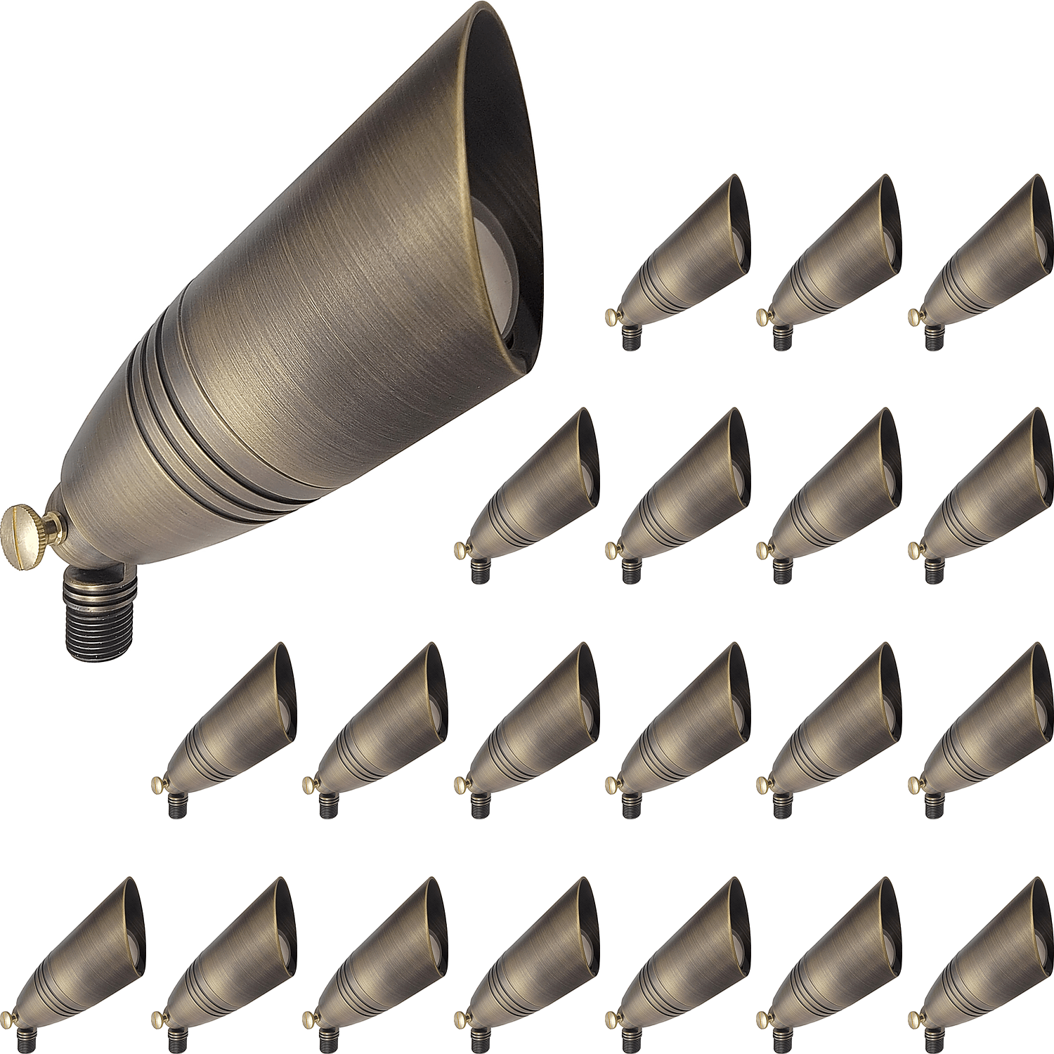 Slim Tank Cast Brass 20 Piece Spotlight Case Questions & Answers