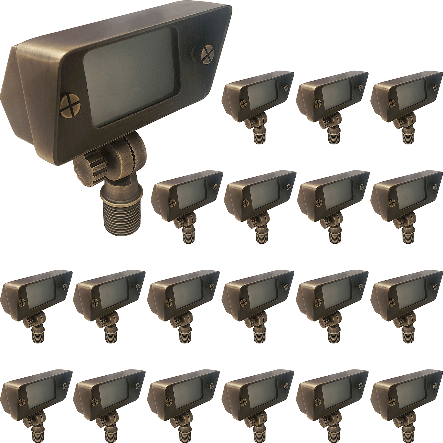 Little Jake Brass 20 Piece Flood Light Case Questions & Answers
