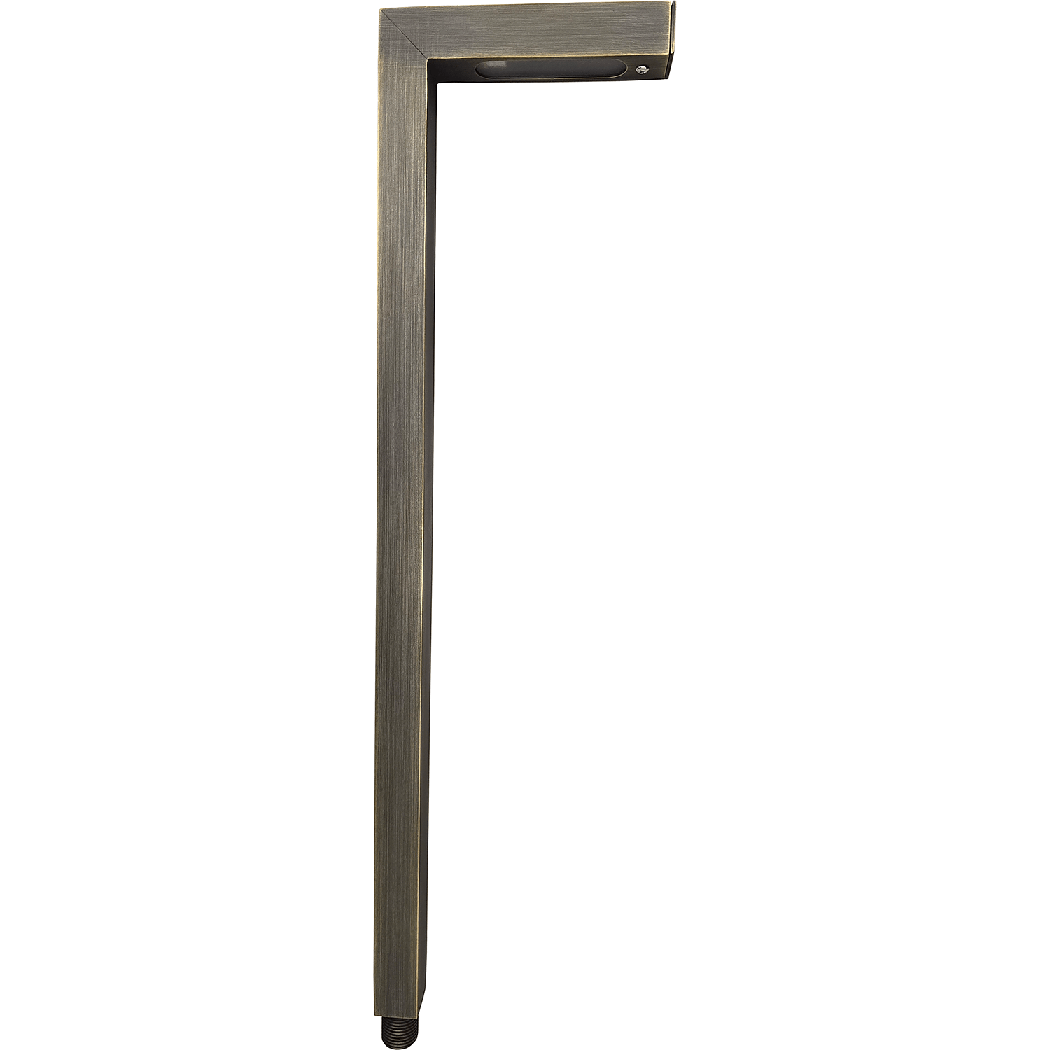 How far in inches does the light emanate both left and right from the fixture?