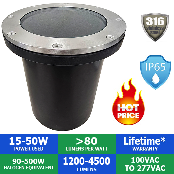 What is the IP rating of this well light?
